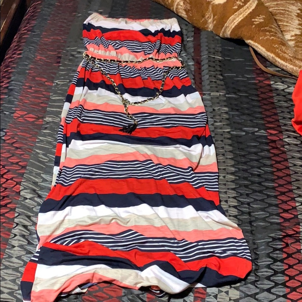 Strapless long dress